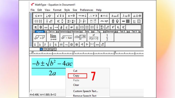 Viết công thức toán học trong Word theo cách 3 bước 5