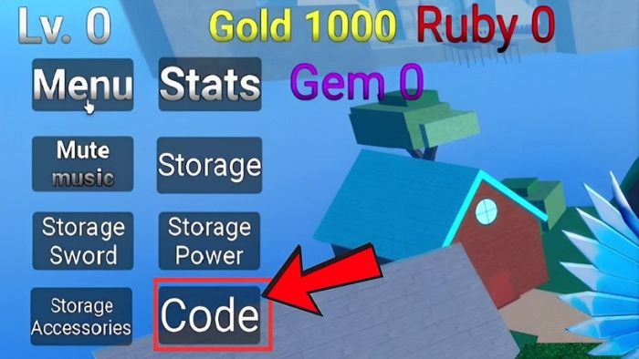 Hướng dẫn nhập code Rung Sea Roblox - bước 2