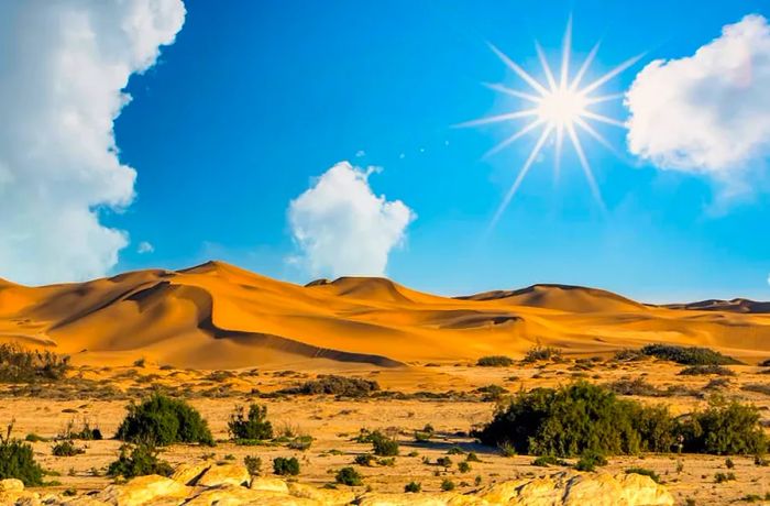 Sand dunes of Walvis Bay, Namibia
