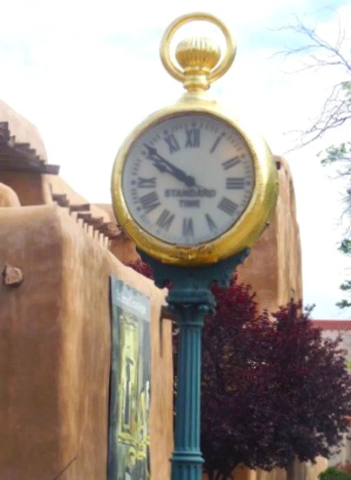 Spies actually utilized this clock in Santa Fe's plaza to synchronize their watches for covert meet-ups.
