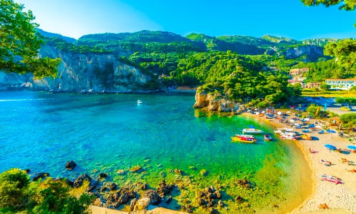 Beach in Corfu, Greece