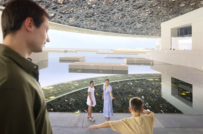 Louvre Abu Dhabi is crafted to reflect traditional UAE architecture.