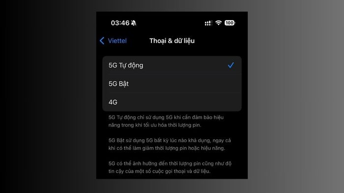 Cách kích hoạt 5G trên iPhone (iOS)