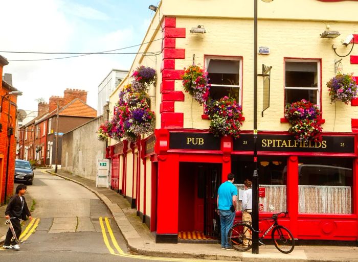 Spitalfields pub in Dublin, Ireland