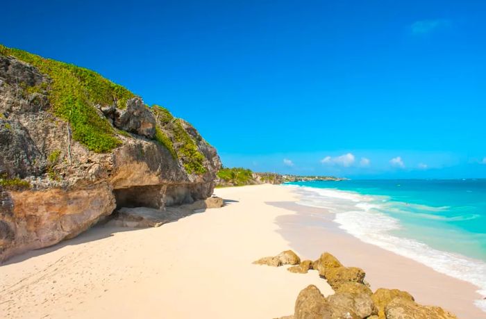 Crane Beach in Barbados