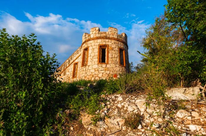 An ancient stone fortress in Guanica Dry Forest