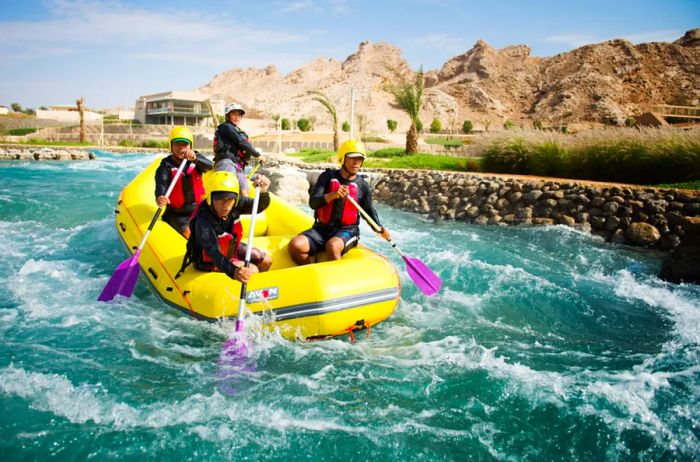 Whitewater rafting adventures in Al Ain