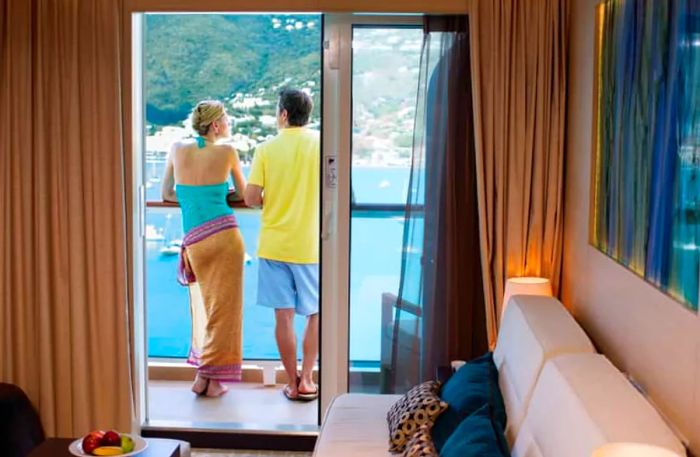 Savor the View from Your Balcony Stateroom on a Honeymoon Cruise