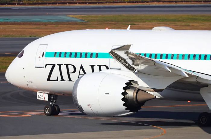 Exterior view of a Zipair aircraft