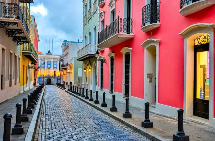 Vibrant Shops Adorn the Streets of San Juan