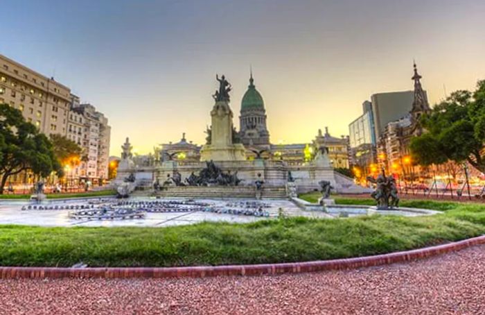 Congress Square in Buenos Aires