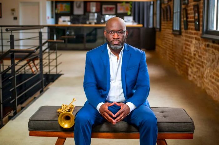 Charlton Singleton serves as the esteemed artistic director of the Charleston Jazz Orchestra.