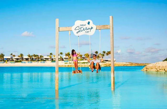 Swinging - Family Activities on Great Stirrup Cay