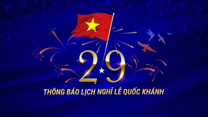 Lịch nghỉ lễ Quốc Khánh