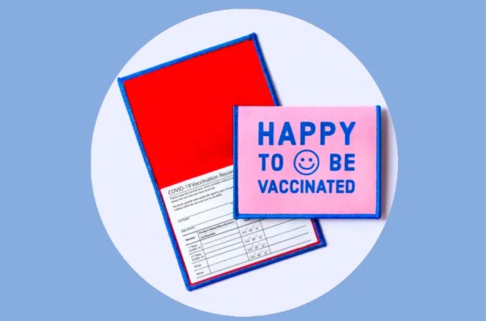 These vibrant vaccination card holders are anything but dull.