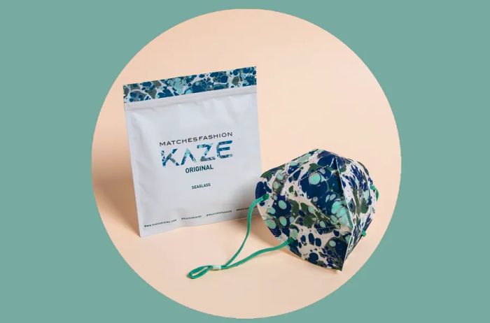 Kaze produces KN95 masks in a stylish marbleized pattern, as well as in bright candy colors.