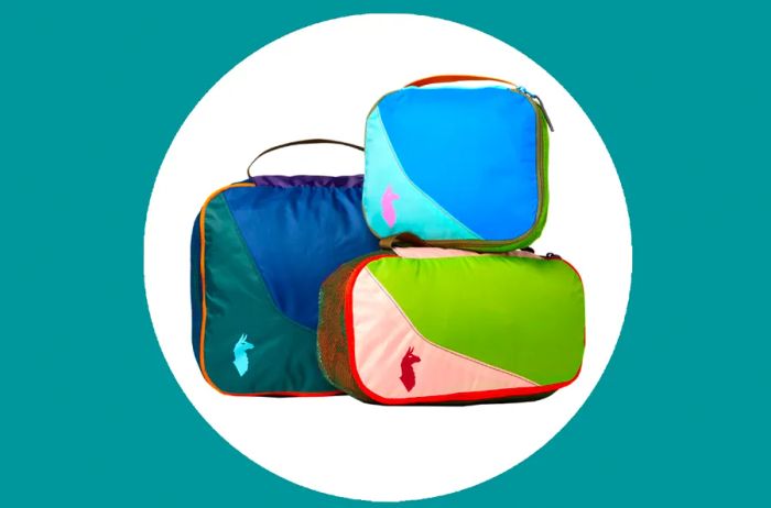 Rather than discarding leftover fabric into landfills, Cotopaxi creatively transforms it into packing cubes.