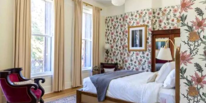 Each room at the National Exchange Hotel is uniquely designed.