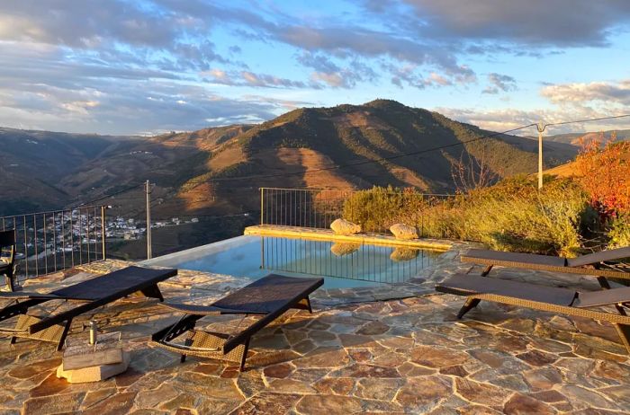 Infinity Pool with a View at a Portugal Airbnb