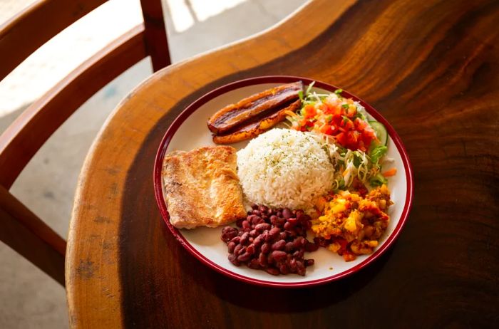 Casado, a quintessential Costa Rican lunch.