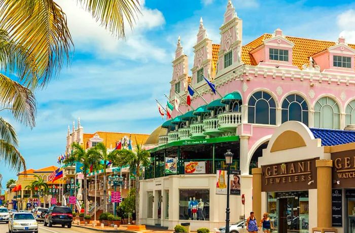 Commercial Boulevard in Oranjestad, Aruba