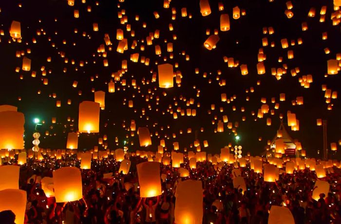 Sky Lanterns in Taiwan