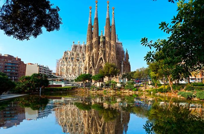 Sagrada Familia Basilica in Barcelona, Spain