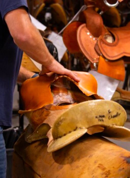 Crafting a standard saddle can take anywhere from 50 to 80 hours.