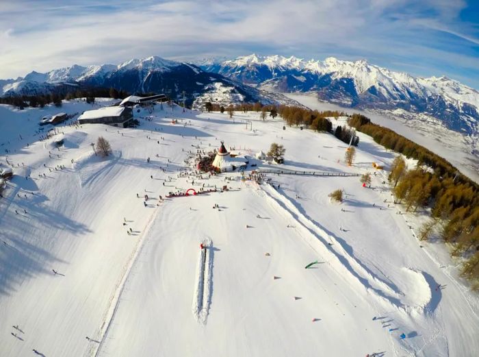 Switzerland’s most extensive ski area.