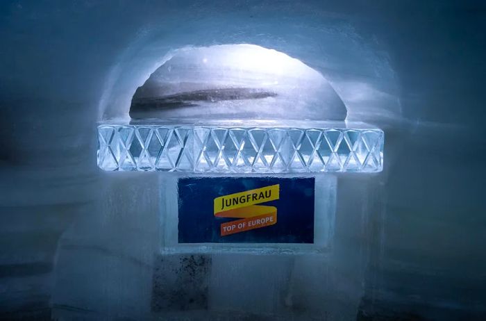 An Ice Sculpture at Jungfraujoch