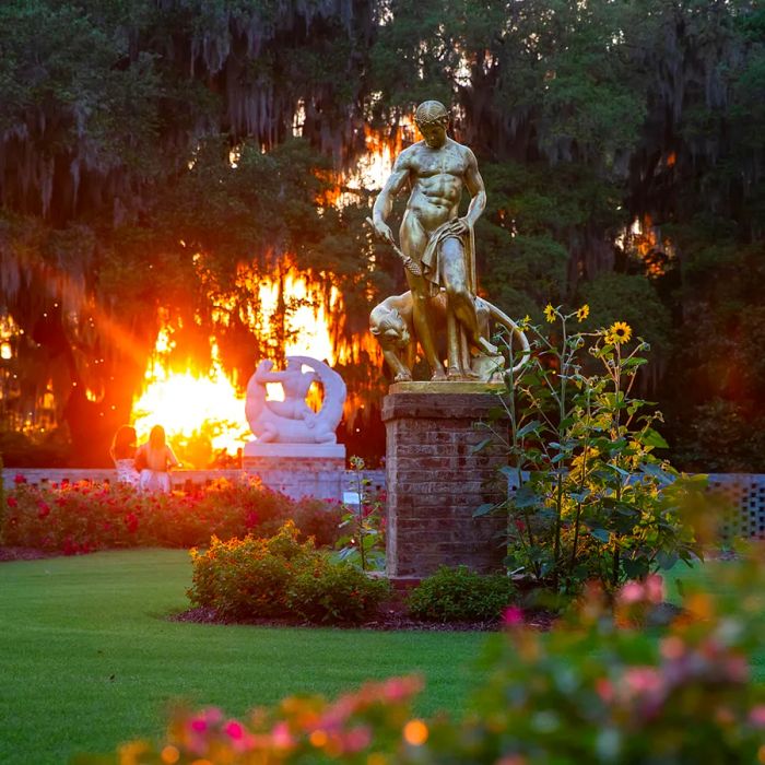 Recognized as one of the premier public gardens in the nation, Brookgreen Gardens features a vast collection of figurative sculptures.