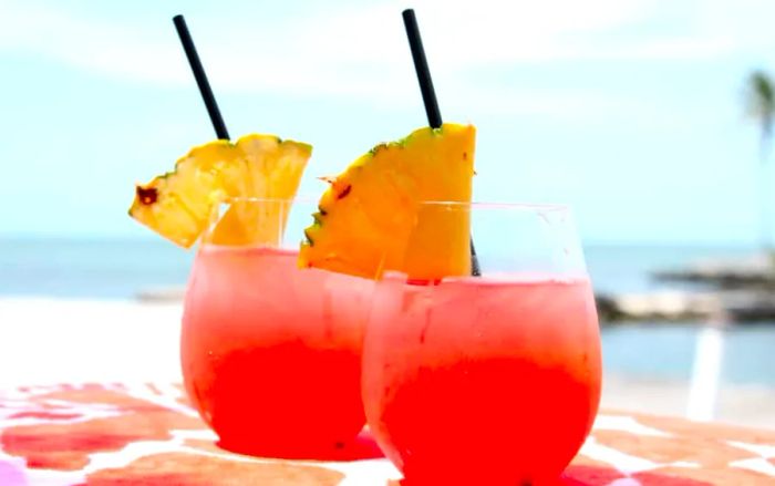 Savor Tropical Rum Punch while in The Bahamas