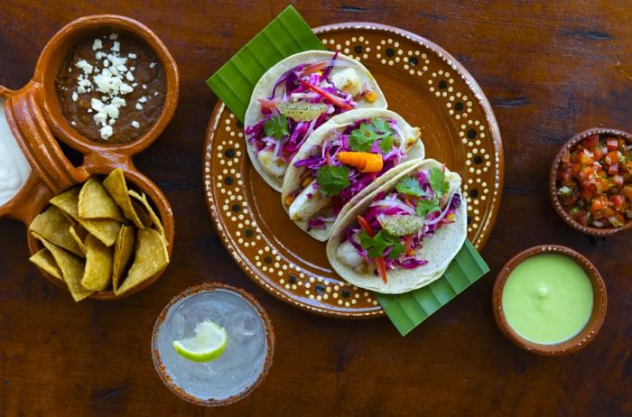 Delicious fish tacos served at the Punta Vista Restaurant in Hyatt Zilara Cancun