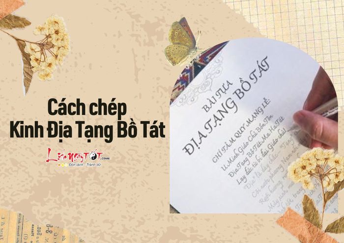 Cách sao chép Kinh Địa Tạng