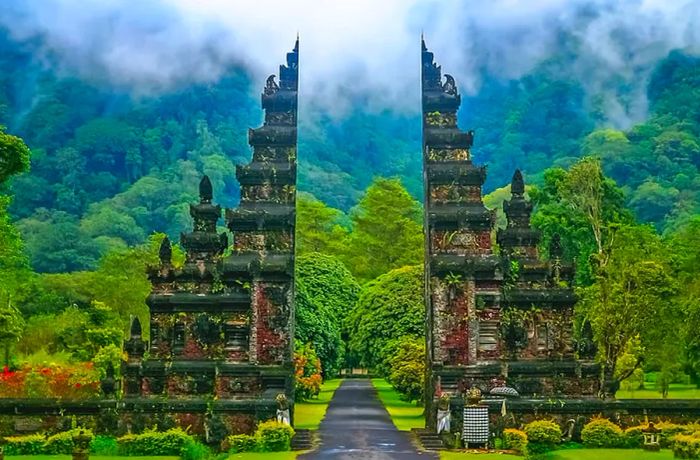 Gates of Hindu Temples in Bali