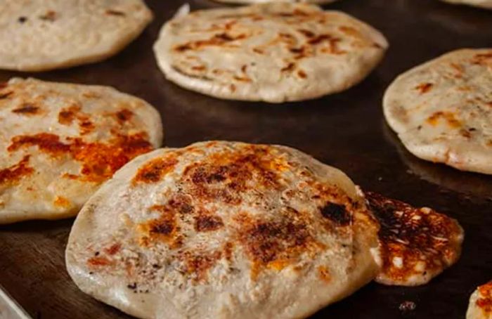 Tasty pupusa during your Belize cruise