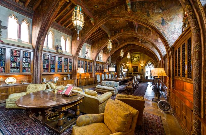 The interiors of Hearst Castle offer a beautifully preserved sensory experience.