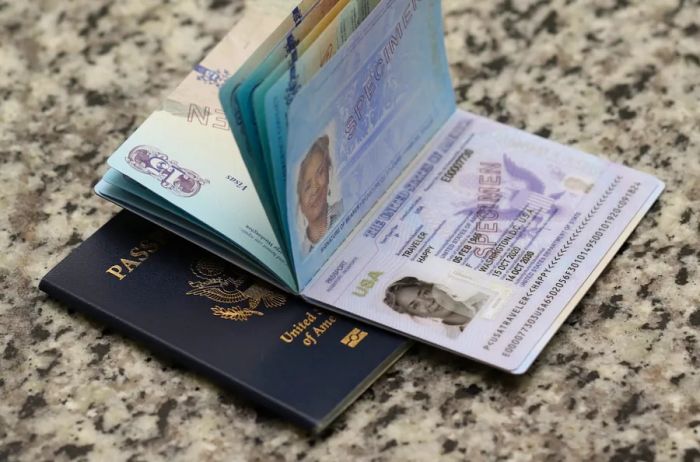 U.S. passport opening and closing; by the end of 2022, all newly issued passports will be the Next Generation variety.