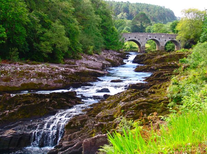 Sheen Falls and Arch Bridge, Ireland