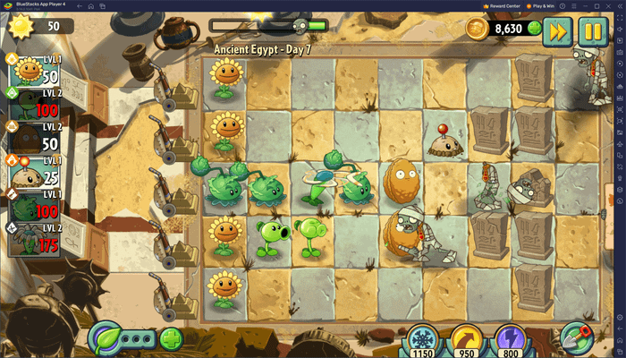 Hướng dẫn cho người mới bắt đầu chơi Plants vs Zombies™ 2 trên PC với BlueStacks