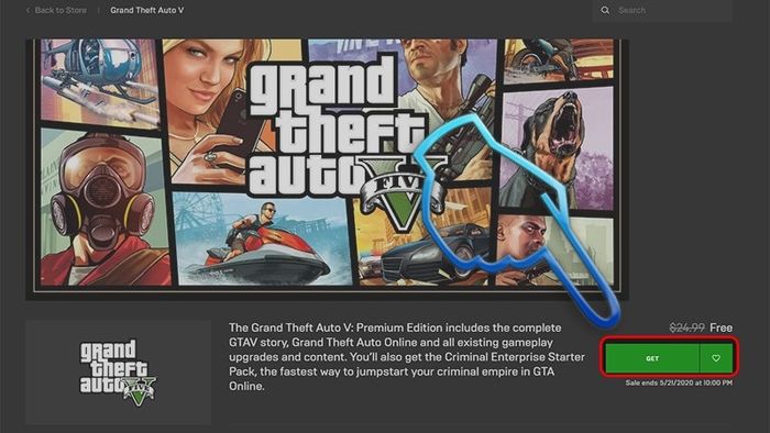Cách tải GTA 5 cho PC từ Epic Games Store