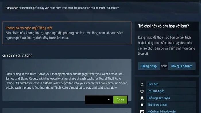Cách tải GTA 5 cho PC qua Steam