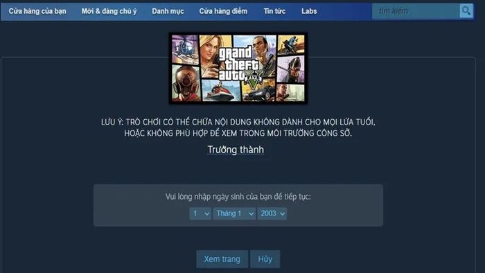 Cách tải GTA 5 cho PC qua Steam