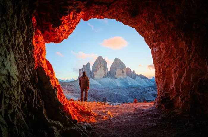 A moment of contemplation in the Dolomites