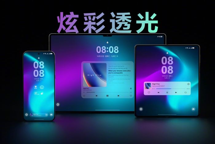 Giao diện màn hình khóa trên HarmonyOS NEXT rất ấn tượng.