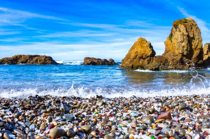 Close-up of Glass Beach