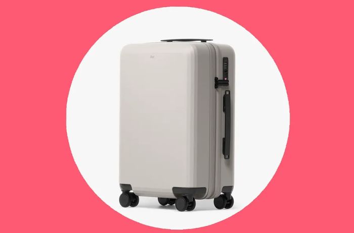 White luggage