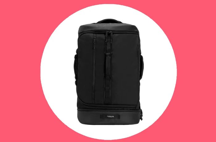 The black Timbuk2 Wingman travel backpack