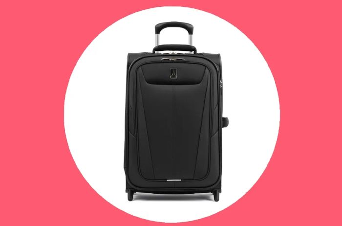 Travelpro soft-sided suitcase in timeless black