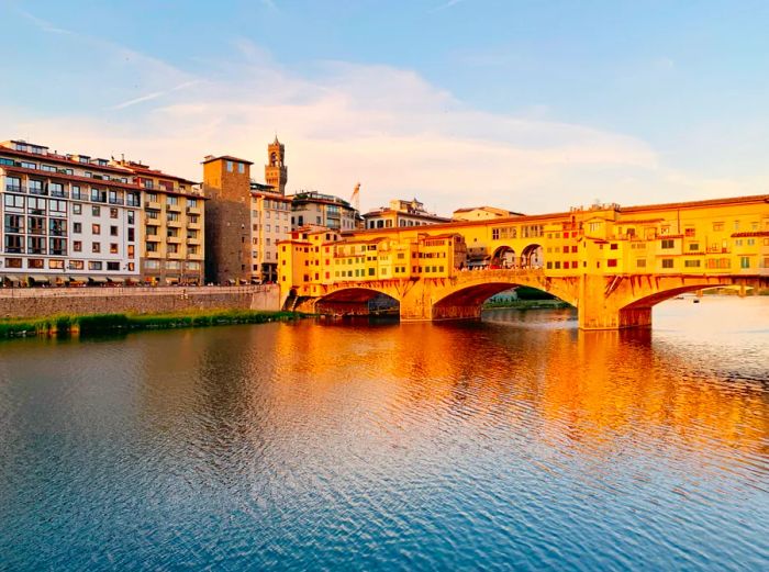 The Arno River flowing through Florence.